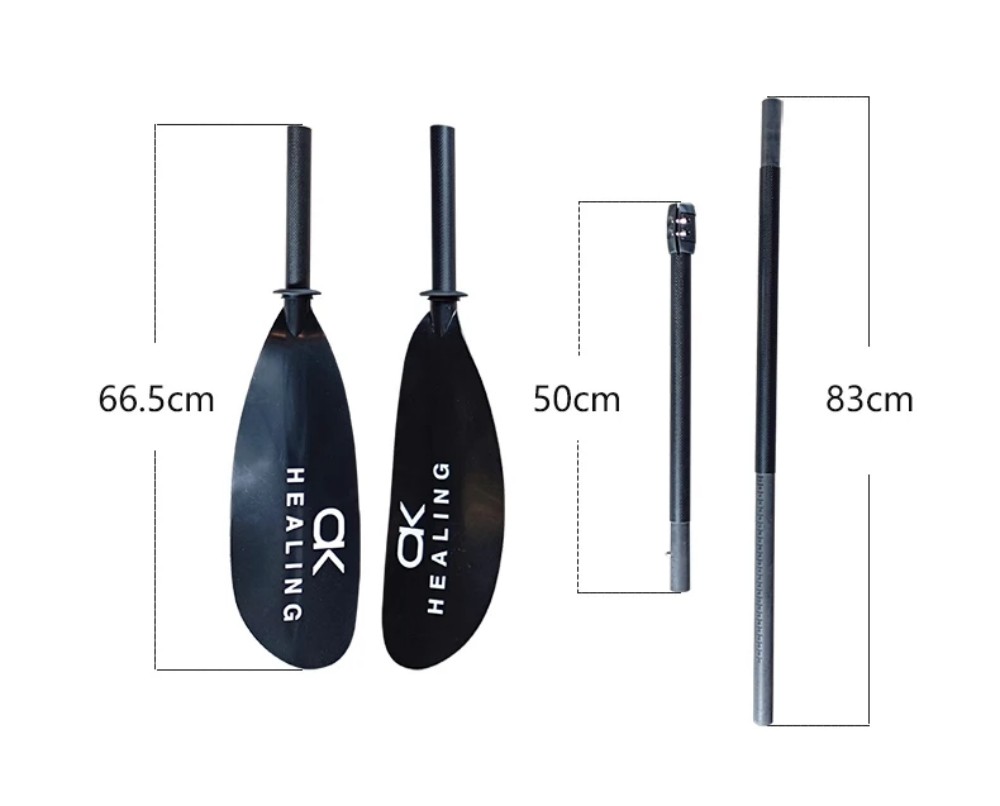 Stock 4-Section Black Carbon 3 - Kayak Paddle Carbon recension och pris